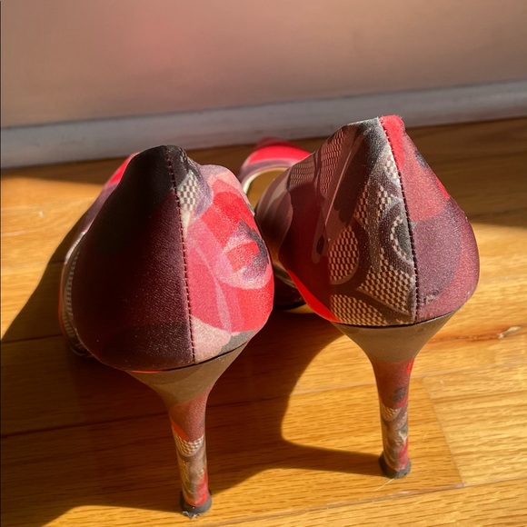 Nine West floral heels sz. 9 - Picture 3 of 5